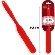 Kit 2 Espátulas De Confeiteiro Em Silicone Vermelho Bolo