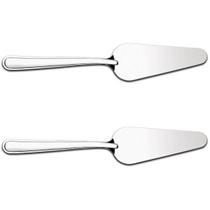 Kit 2 Espátulas para Cortar Bolo Pá Cortador de Fatia Pizza Inox Taumer Kit 2 Espátulas para Cortar Bolo Pá Cortador de Fatia Pizza Inox Taumer