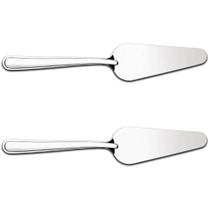 Kit 2 Espátulas para Cortar Bolo Pá Cortador de Fatia Pizza Inox Taumer