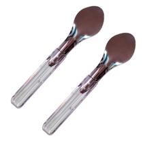 KIT 2 ESPÁTULAS Para Sorvete Italiano, Açaí INOX 28 cm Cabo TRANSPARENTE