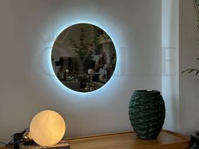 Kit 2 Espelho Redondo com Led 70Cm X 70Cm Lapidado Kit 2 Espelho Redondo com Led 70Cm X 70Cm Lapidado