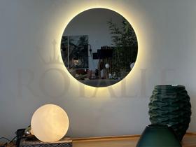 Kit 2 Espelho redondo com Led sem fio 50x50cm lapidado Kit 2 Espelho redondo com Led sem fio 50x50cm lapidado