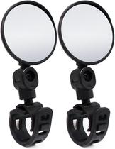KIT 2 Espelhos Retrovisor Bike patinete Guidão Giratório 360