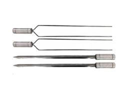Kit 2 Espeto Duplo 2 Espeto Espada Para Churrasco