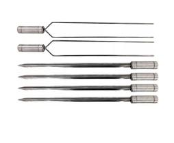 Kit 2 Espeto Duplo 4 Espeto Espada Inox Kit 2 Espeto Duplo 4 Espeto Espada Inox