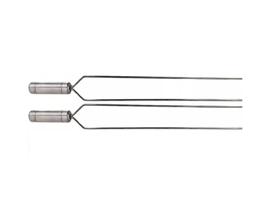 Kit 2 Espeto Duplo 50cm Lãmina Em Inox Kit 2 Espeto Duplo 50cm Lãmina Em Inox