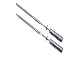 Kit 2 Espeto Espada Para Grill Giratória Inox Churrasco Kit 2 Espeto Espada Para Grill Giratória Inox Churrasco