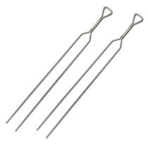 Kit 2 Espeto Inox Duplo Festas Comunidades Costelão 105cm