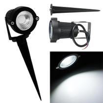 Kit 2 Espetos Projetor LED COB para Jardim 5W Bivolt - Luz Branca Fria/6000K