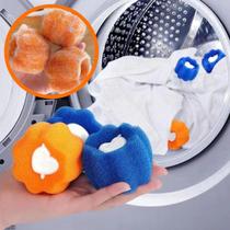 Kit 2 Esponja Bolinha Maquina Lavar Roupa Coletor Tira Pelo - Cosy