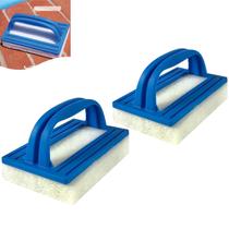 Kit 2 Esponja Limpa Borda De Piscina Com Cabo Pegador Passe Limp - Netuno Kit 2 Esponja Limpa Borda De Piscina Com Cabo Pegador Passe Limp - Netuno