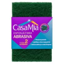 Kit 2 Esponjas De Fibra Abrasiva Para Limpeza Pesada CasaMia