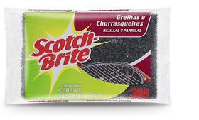 Kit 2 Esponjas Grelhas e Churrasqueiras Scotch Brite