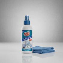 Kit 2 esponjas microfibra 1 limpa telas