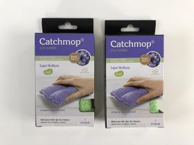Kit 2 Esponjas Microfibra Limpeza Lava Carros Super Multiuso Catchmop Verde