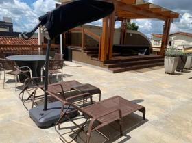 Kit 2 Espreguiçadeiras Com Mesa Apoio Aluminio Tela Piscina Kit 2 Espreguiçadeiras Com Mesa Apoio Aluminio Tela Piscina