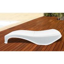Kit 2 Espreguiçadeiras Dubai Premium Fibra Reclinável Praia Piscina
