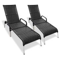 Kit 2 Espreguiçadeiras em Alumínio Com Regulagem Madrid
