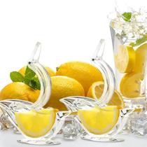 Kit 2 Espremedor de Limão Acrílico Fino Gourmet Cítricos - Kehome