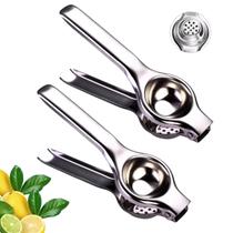Kit 2 Espremedores De Limão Manual Aço Inox Resistente