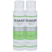 Kit 2 Espuma de Barbear Refrescante Calmante Condicionante Menta Peles Sensíveis Granado 160ml Kit 2 Espuma de Barbear Refrescante Calmante Condicionante Menta Peles Sensíveis Granado 160ml