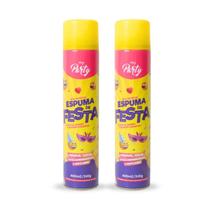 Kit 2 Espuma de Festa Neve Artificial 400ml Carnaval Spray