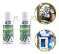 Kit 2 Espuma Expansiva Pu 180g/300ml Tek Bond Profissional Kit 2 Espuma Expansiva Pu 180g/300ml Tek Bond Profissional