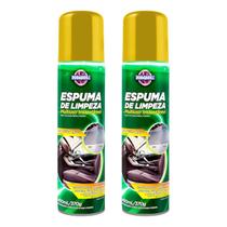 Kit 2 Espuma Limpa Tudo 400ml Couro Estofado Sofá Roda Kit 2 Espuma Limpa Tudo 400ml Couro Estofado Sofá Roda