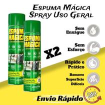 kit 2 Espuma Mágica Spray Uso Geral 400ml Limpador a Seco ProAuto (Envio Rápido) - Pro auto