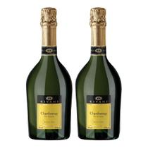 Kit 2 Espumantes Rivani Chardonnay Extra-dry Branco Itália 750ml