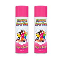 Kit 2 Espumas Coloridas Carnaval Aniversário Chá De Bebê Cor:Rosa Kit 2 Espumas Coloridas Carnaval Aniversário Chá De Bebê Cor:Rosa