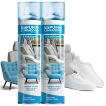 Kit 2 Espumas Mágica Carro, Casa Tenis Multiuso Para Limpeza Geral Spray Aerossol 400ml