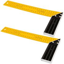 Kit 2 Esquadro Carpinteiro 30Cm 12 Pol. Graduação 2 Faces Kit 2 Esquadro Carpinteiro 30Cm 12 Pol. Graduação 2 Faces