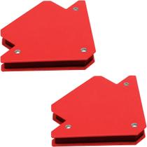 Kit 2 Esquadro Magnético Solda Suporta 11kg Profissional