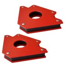 Kit 2 Esquadros Magnéticos Para Solda 34Kg 75Lb Reforçados