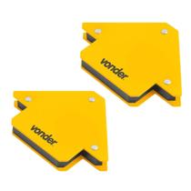 Kit 2 Esquadros p/ Solda Magnético Capacidade de 10kg Vonder