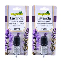 Kit 2 Essência p/ Difusor Elétrico Lavanda Mogilândi 10ml Kit 2 Essência p/ Difusor Elétrico Lavanda Mogilândi 10ml