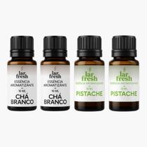 Kit 2 Essência Pistache + 2 Chá Branco 10ml Kit 2 Essência Pistache + 2 Chá Branco 10ml