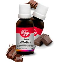 Kit 2 Essências de Chocolate Para Bolos e Confeitarias Super Concentrado e Prático