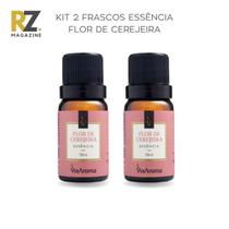 Kit 2 Essências Flor de Cerejeira Via Aroma 10 mL para Aromatizador Elétrico - RZ Magazine Kit 2 Essências Flor de Cerejeira Via Aroma 10 mL para Aromatizador Elétrico - RZ Magazine