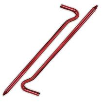 Kit 2 Estacas Gancho Alumínio Fixar Barraca Toldo Guarda-Sol