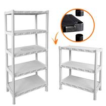 Kit 2 Estante Organizador Prateleira Colorida Resistente 5 Andares + 3 Andares Salão Brinquedo Quarto Kit 2 Estante Organizador Prateleira Colorida Resistente 5 Andares + 3 Andares Salão Brinquedo Quarto