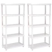 Kit 2 Estantes Modular 5 Prateleiras Câmara Fria Até 250kg M Kit 2 Estantes Modular 5 Prateleiras Câmara Fria Até 250kg M