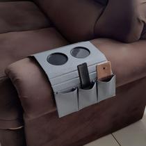 Kit 2 esteira bandeja suporte sofá porta copos e controle - Golt