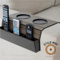 Kit 2 Esteira Suporte Porta Controle Porta Copo Sofá Apoio Bebida