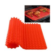 Kit 2 Esteiras Tapetes Culinário Silicone Antiaderente Assar