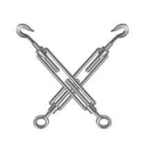 Kit 2 Esticador para Cabos de Aço Cordoalhas Cerca Esticar Tensionar 7/8 Polegadas (22mm)