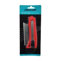 Kit 2 Estilete Simples com Lâmina Larga 18mm - Excellent