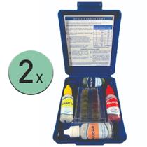 kit 2 Estojo de análise Cloro, PH e Alcalinidade - Aquality