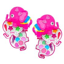 Kit 2 Estojo de Maquiagem com Sombra a Batom Aplicável p/ Bonecas Elefantinho Kit 2 Estojo de Maquiagem com Sombra a Batom Aplicável p/ Bonecas Elefantinho